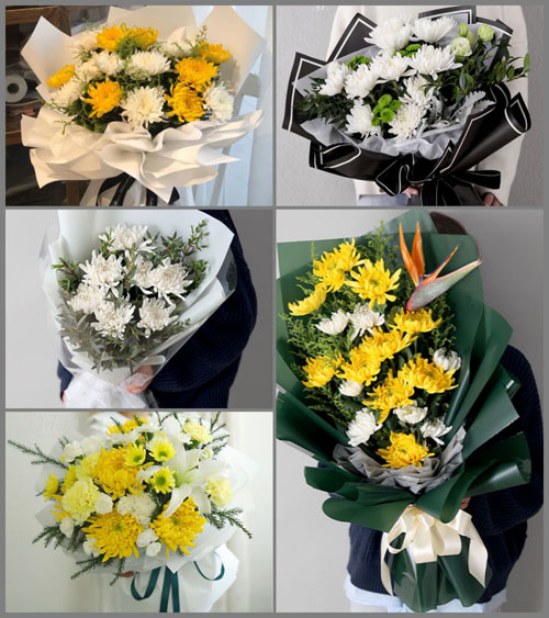 广东湛江市廉江市城南街道深水垌村白事花束代送